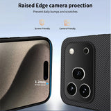 Honor 600 Pro WANLONFENG Case with Carbon Texture - MagSafe Kompatibel - Purple