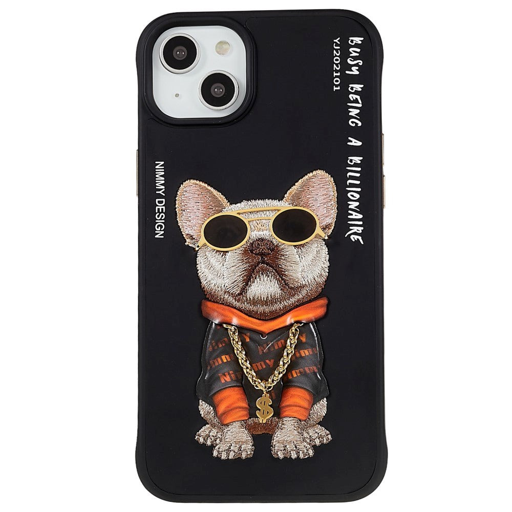 iPhone 14 Plus Plastic Hybrid Case with Motif - Street Dog