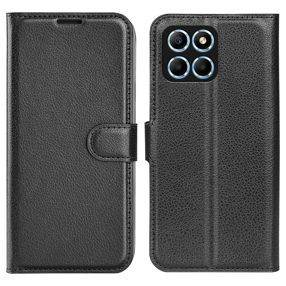 EIDERWOOD Honor X8 (5G) Faux Leather Flip Case with Cardholder & Stand Function - Black