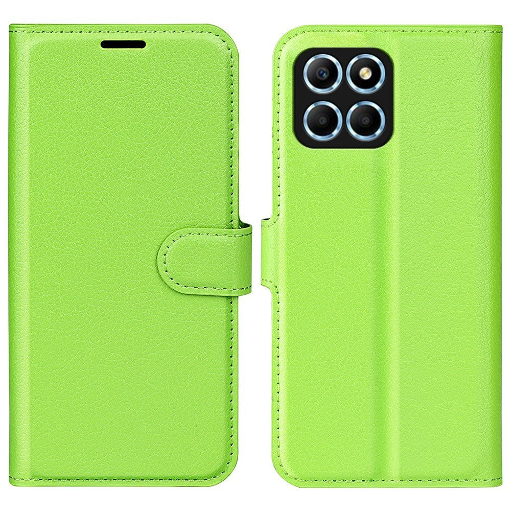 EIDERWOOD Honor X8 (5G) Faux Leather Flip Case with Cardholder & Stand Function - Green