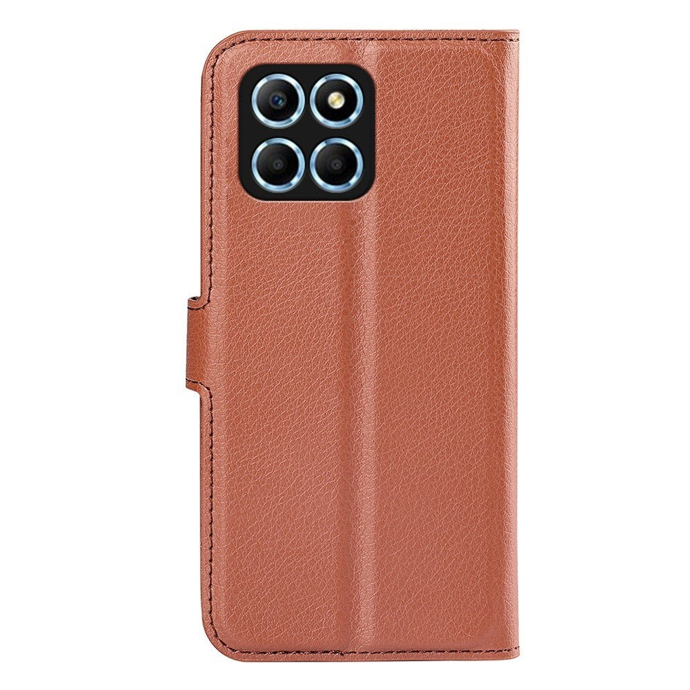 EIDERWOOD Honor X8 (5G) Faux Leather Flip Case with Cardholder & Stand Function - Brown