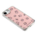iPhone 17e / 16e EIDERWOOD Hybrid Case with Rhinestone & Floral Design - Pink / Flowers