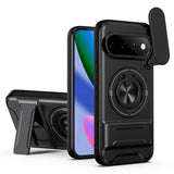 Google Pixel 11 / 11 Pro EIDERWOOD Hybrid Tough Case with Kickstand & Cam Slider - MagSafe Compatible - Black