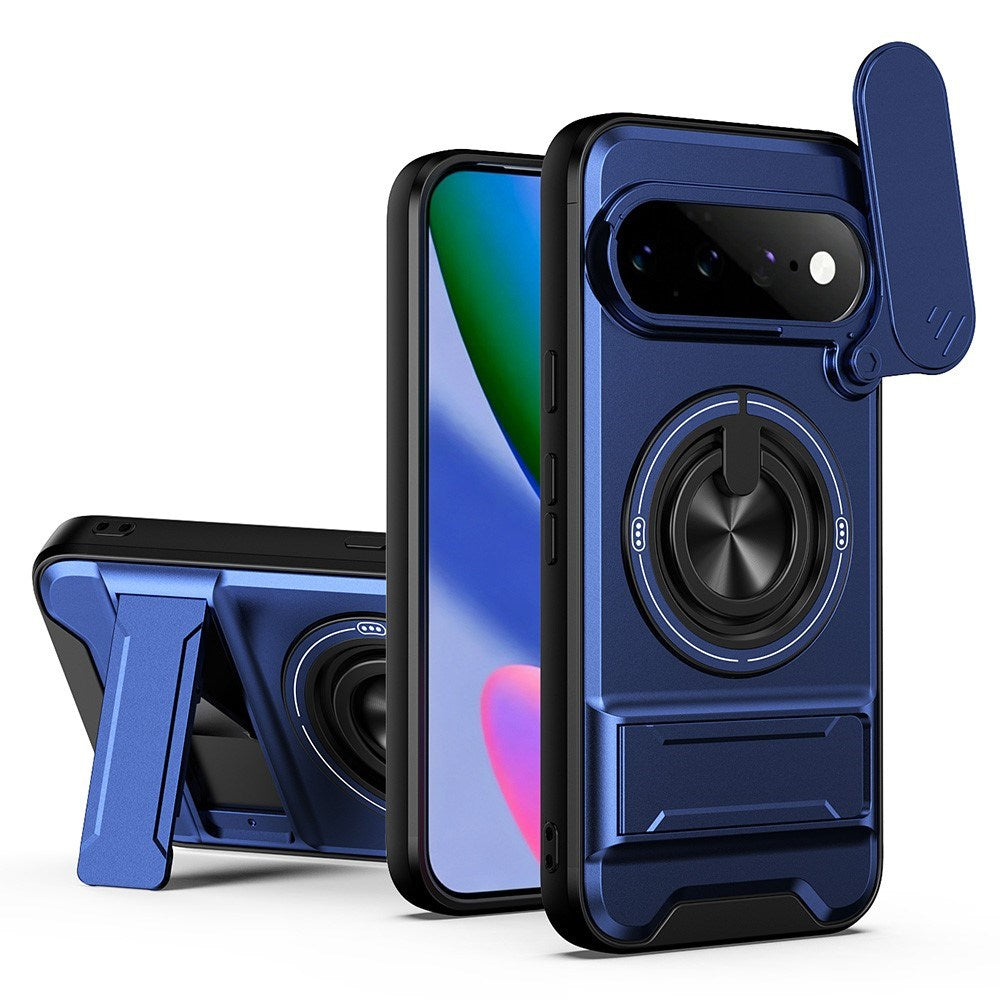 Google Pixel 11 / 11 Pro EIDERWOOD Hybrid Tough Case with Kickstand & Cam Slider - MagSafe Compatible - Blue