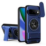 Google Pixel 11 / 11 Pro EIDERWOOD Hybrid Tough Case with Kickstand & Cam Slider - MagSafe Compatible - Blue