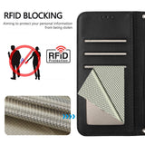 Honor 600 / 600 Pro EIDERWOOD Faux Leather Flip Case with Strap - Black