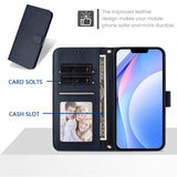 Honor 600 / 600 Pro EIDERWOOD Faux Leather Flip Case with Strap - Blue