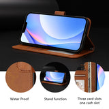 Honor 600 / 600 Pro EIDERWOOD Faux Leather Flip Case with Strap - Brown