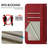 Honor 600 / 600 Pro EIDERWOOD Faux Leather Flip Case with Strap - Red