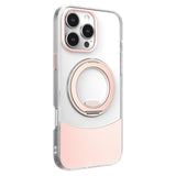 iPhone 15 EIDERWOOD Hybrid Case with Stand Function - MagSafe Compatible - Transparent / Pink