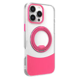 iPhone 14 Pro EIDERWOOD Hybrid Case with Stand Function - MagSafe Compatible - Transparent / Hot Pink