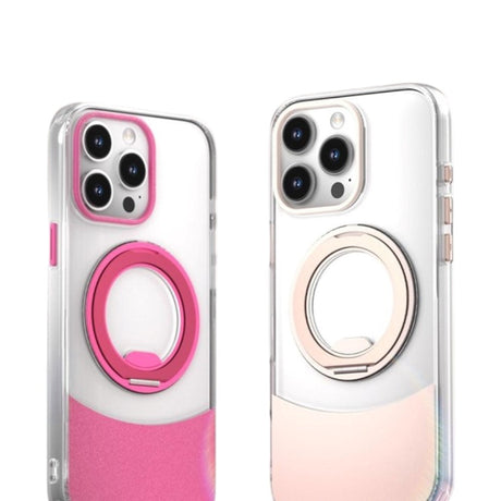 iPhone 15 Pro EIDERWOOD Hybrid Case with Stand Function - MagSafe Compatible - Transparent / Black