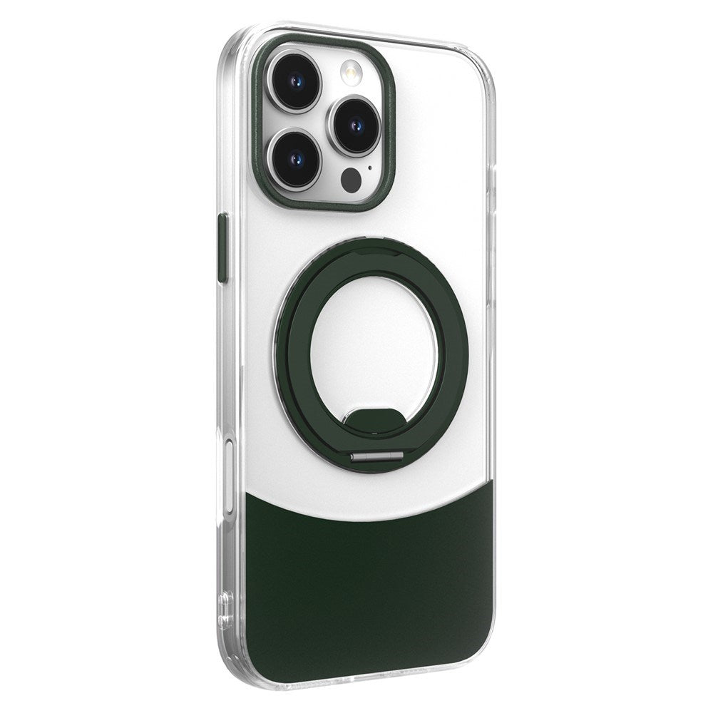 iPhone 14 / 13 EIDERWOOD Hybrid Case with Stand Function - MagSafe Compatible - Transparent / Green