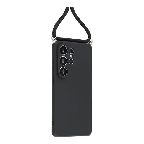 Samsung Galaxy S26 Ultra EIDERWOOD Lined Flexible Plastic Case w. Strap - Black
