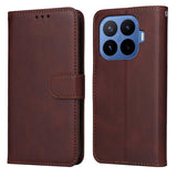 Xiaomi 17T Pro EIDERWOOD Faux Leather Flip Case with Strap - Brown