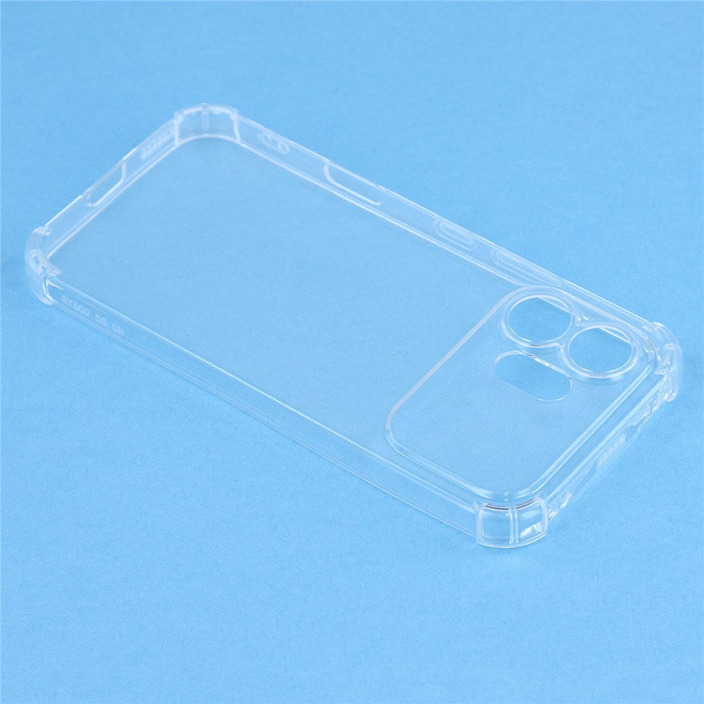Honor 600 EIDERWOOD Flexible Plastic Case with Shock-Absorbing Corners - Transparent
