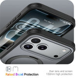 iPhone 18 Pro / 17 Pro EIDERWOOD Hybrid Plastic Case w. Rotating Kickstand - MagSafe Compatible - Black