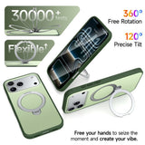 iPhone 18 Pro Max / 17 Pro Max EIDERWOOD Hybrid Plastic Case w. Rotating Kickstand - MagSafe Compatible - Green