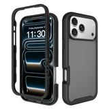 iPhone 18 Pro Max / 17 Pro Max EIDERWOOD Two-Piece Matte Hybrid Plastic Case - Black