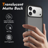 iPhone 18 Pro Max / 17 Pro Max EIDERWOOD Two-Piece Matte Hybrid Plastic Case - Black