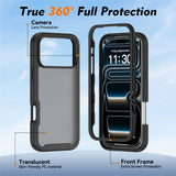 iPhone 18 Pro Max / 17 Pro Max EIDERWOOD Two-Piece Matte Hybrid Plastic Case - Black