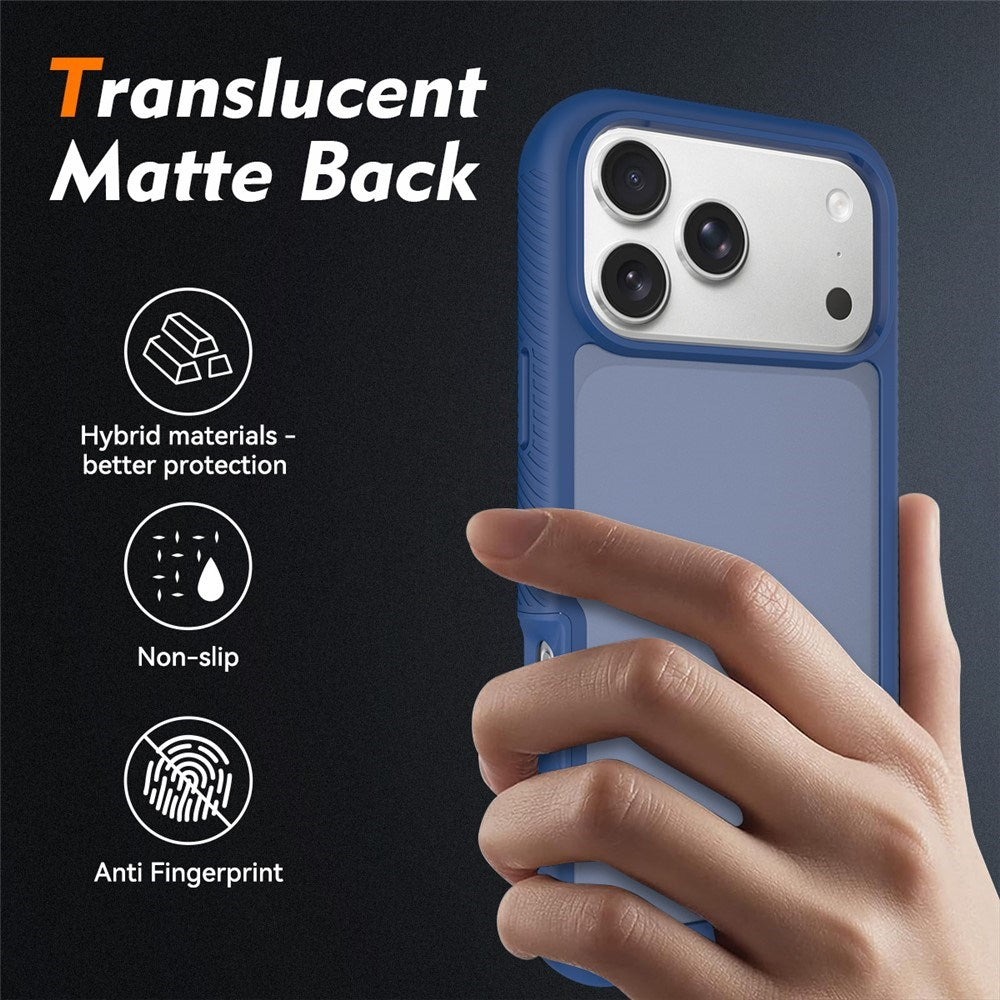 iPhone 18 Pro Max / 17 Pro Max EIDERWOOD Two-Piece Matte Hybrid Plastic Case - Blue