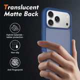 iPhone 18 Pro Max / 17 Pro Max EIDERWOOD Two-Piece Matte Hybrid Plastic Case - Blue