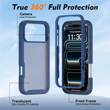 iPhone 18 Pro Max / 17 Pro Max EIDERWOOD Two-Piece Matte Hybrid Plastic Case - Blue