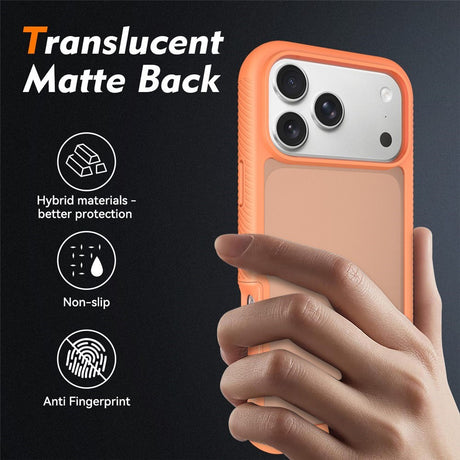 iPhone 18 Pro Max / 17 Pro Max EIDERWOOD Two-Piece Matte Hybrid Plastic Case - Orange
