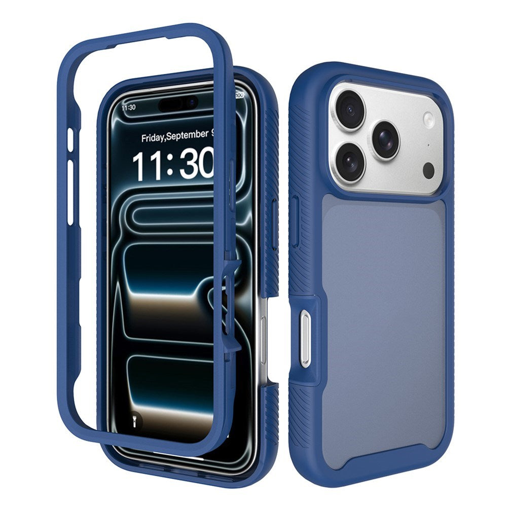 iPhone 18 Pro / 17 Pro EIDERWOOD Two-Piece Matte Hybrid Plastic Case - Blue