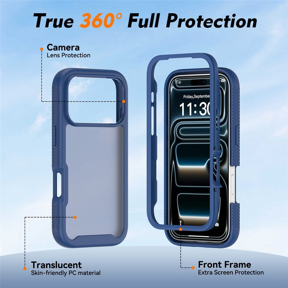 iPhone 18 Pro / 17 Pro EIDERWOOD Two-Piece Matte Hybrid Plastic Case - Blue