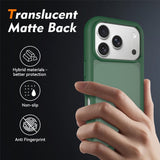 iPhone 18 Pro / 17 Pro EIDERWOOD Two-Piece Matte Hybrid Plastic Case - Green
