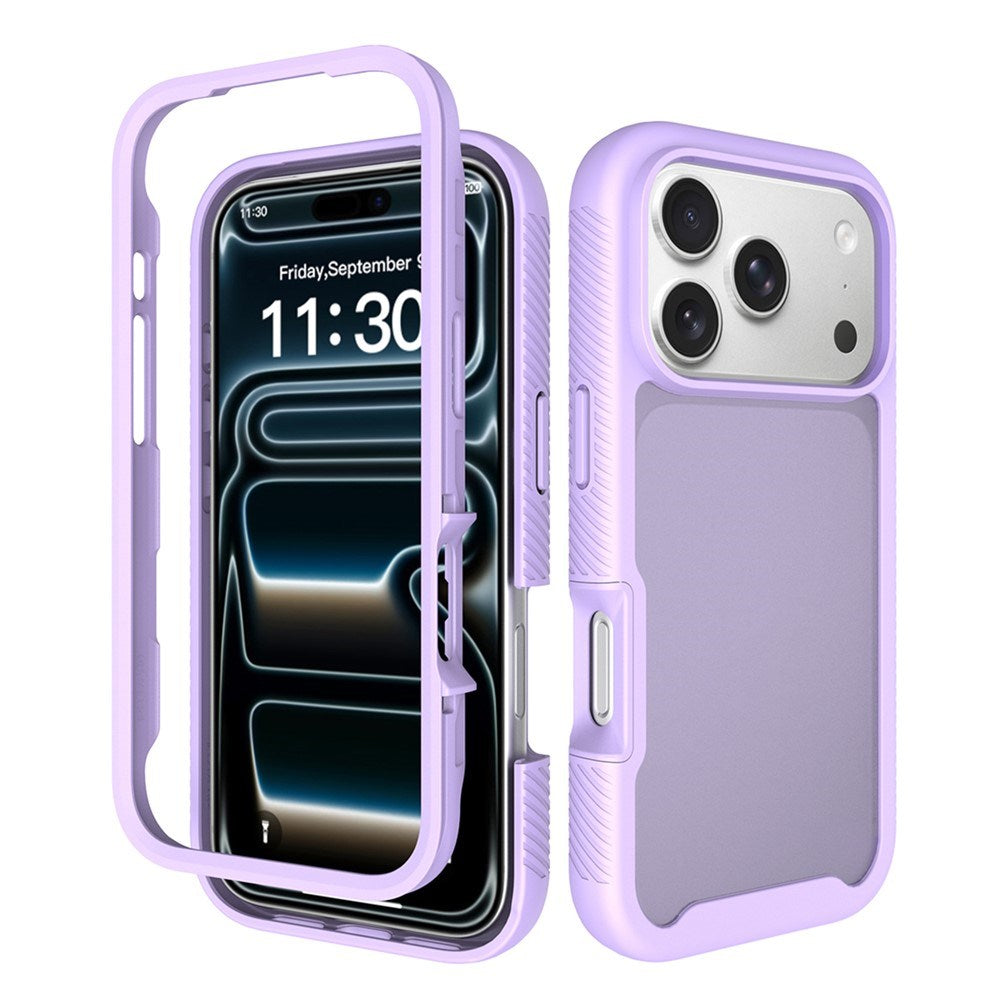 iPhone 18 Pro / 17 Pro EIDERWOOD Two-Piece Matte Hybrid Plastic Case - Purple