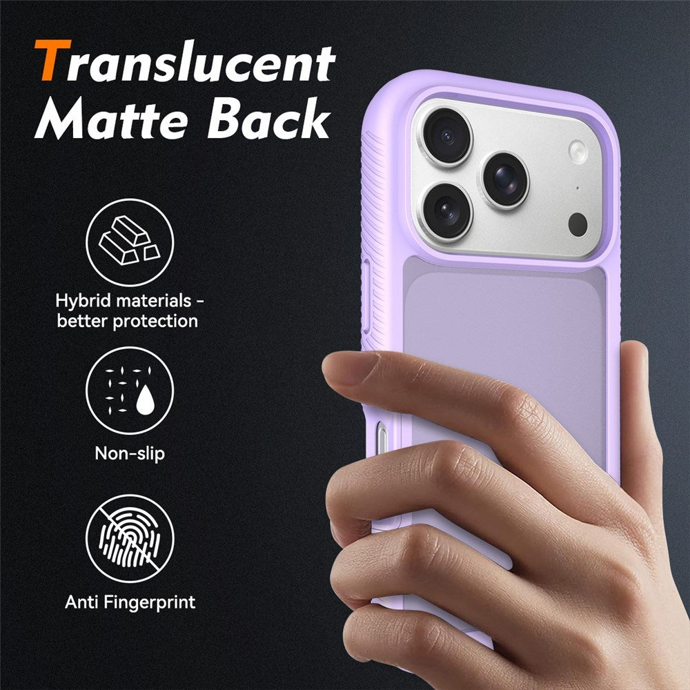 iPhone 18 Pro / 17 Pro EIDERWOOD Two-Piece Matte Hybrid Plastic Case - Purple