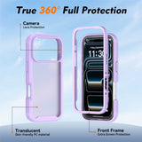 iPhone 18 Pro / 17 Pro EIDERWOOD Two-Piece Matte Hybrid Plastic Case - Purple