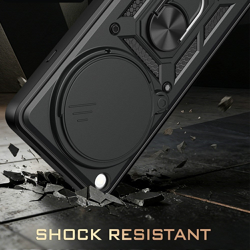 OPPO Find X9 Ultra EIDERWOOD Tough Case with 360° Rotatable Camslider & Kickstand - Black