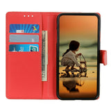 OPPO Find X9 Ultra EIDERWOOD Faux Leather Flip Case with Card Holder & Stand Function - Red