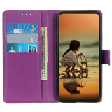 OPPO Find X9 Ultra EIDERWOOD Faux Leather Flip Case with Card Holder & Stand Function - Purple