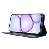 Realme C100 EIDERWOOD Faux Leather Flip Case with Card Holder & Stand Function - Blue
