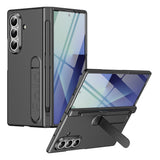 Samsung Galaxy Z Fold8 Hard Plastic Case with Screen Protector & Kickstand - Grey