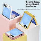 Samsung Galaxy Z Flip8 EIDERWOOD Hard Plastic Case with Hinge - Blue