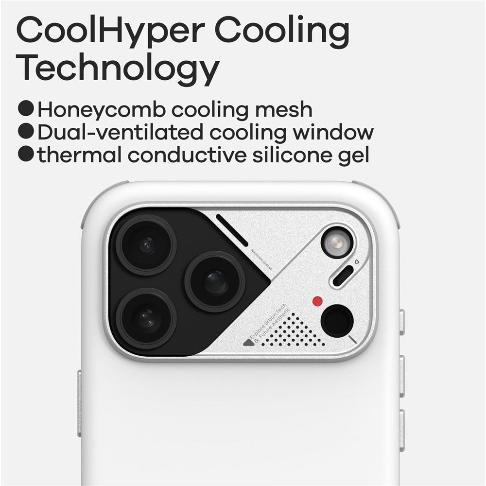 iPhone 17 Pro Max AULUMU Shock-Absorbing Hybrid Case - MagSafe Compatible - Black