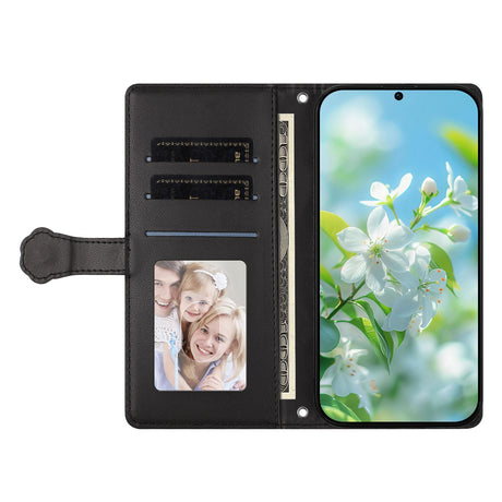 iPhone 14 / 13 Flipcase with 3D Cat Ears - Card Holder & Stand Function - Black
