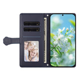 iPhone 18 Pro Max / 17 Pro Max Flipcase with 3D Cat Ears - Card Holder & Stand Function - Purple