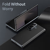 Samsung Galaxy Z Fold8 Faux Leather Back Case - Black