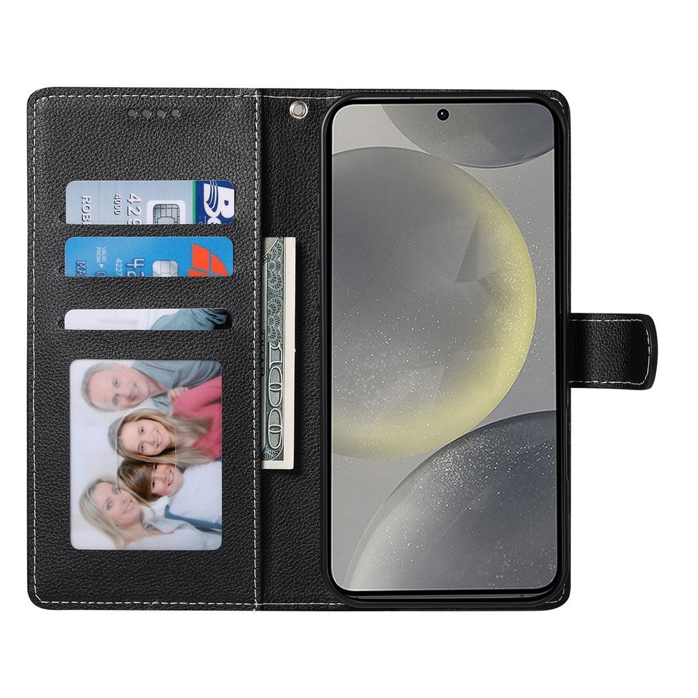 Samsung Galaxy S26 FE EIDERWOOD Flip Case with Wallet and Strap - Black