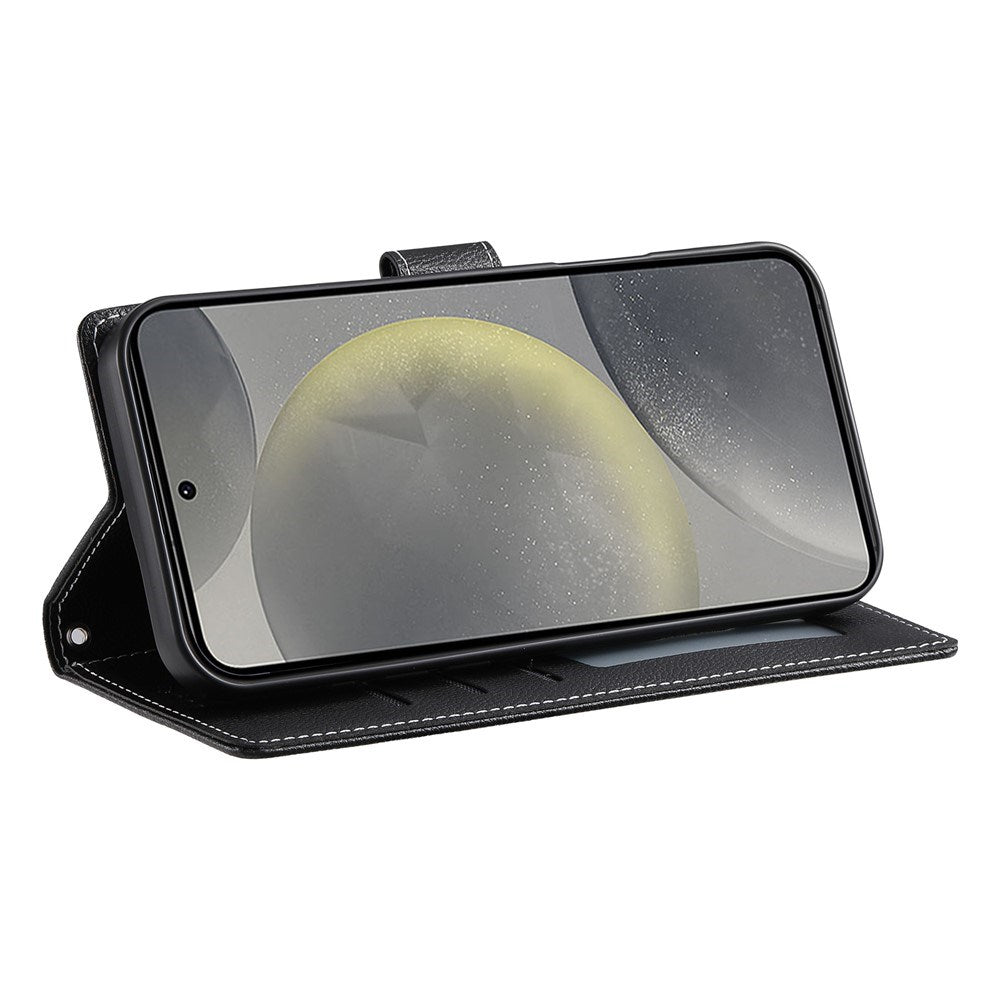 Samsung Galaxy S26 FE EIDERWOOD Flip Case with Wallet and Strap - Black