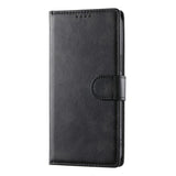 Motorola Moto G47 / G37 EIDERWOOD Leather Flip Cover with Wallet & Strap - Black
