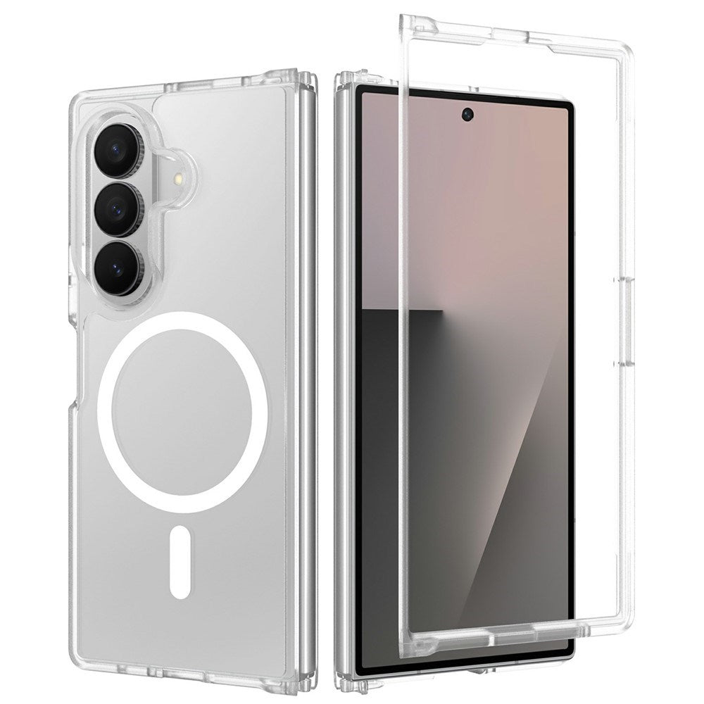 Samsung Galaxy Z Fold8 Matte Flexible Plastic Case - MagSafe Compatible - Transparent