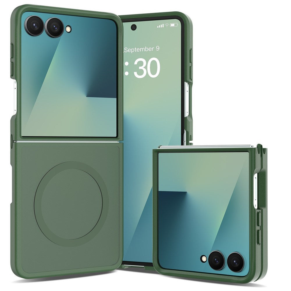 Samsung Galaxy Z Flip8 Matte Flexible Plastic Case - MagSafe Compatible - Green